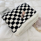 Chessboard Pattern Elegance Blanket