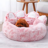 Furry Paw-Shaped Pet Bed