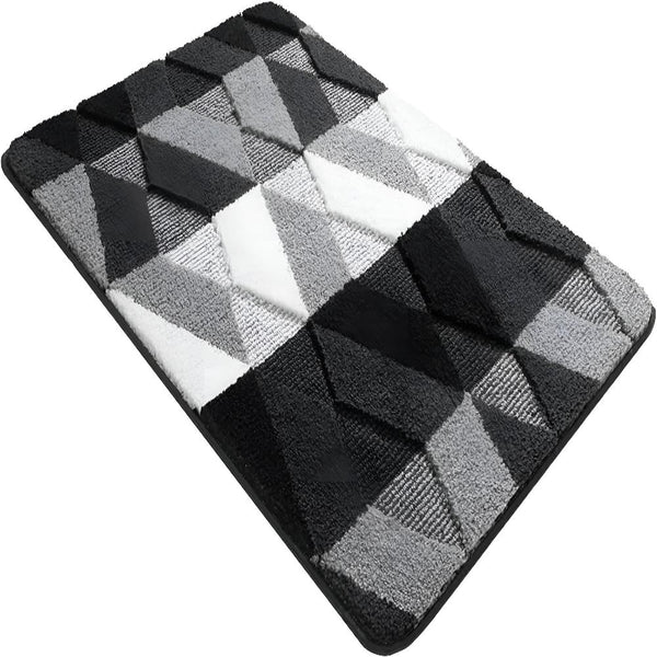 Soft Microfiber Non-Slip Geometric Rug