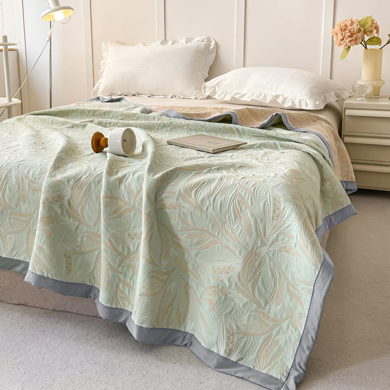 Wheat Garden Reversible Cotton Throw