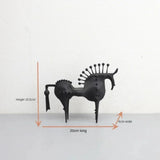 Black Stallion Metal Sculpture