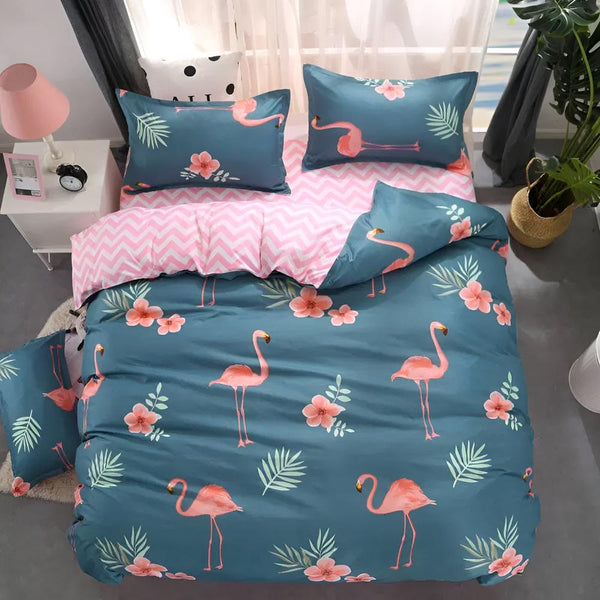 Flamingo Oasis | 3pcs Duvet Cover Set