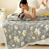 Elegant Floral Summer Blanket