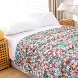 Floral Fiesta Cotton Blanket