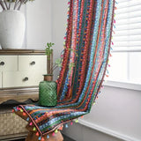 Colorful Tassel Curtain Light Filtering Drapes