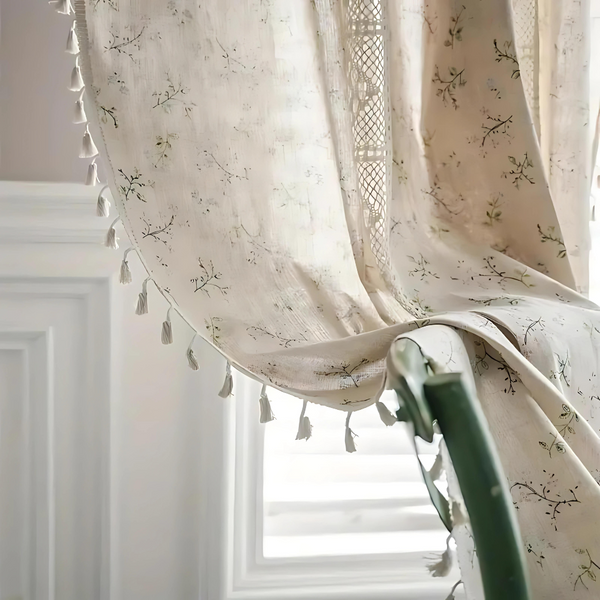 Whimsical Meadow Lace Curtain