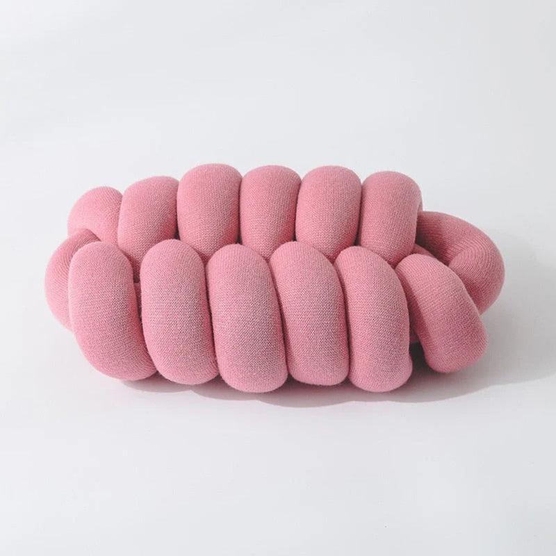 Splendid Ellipse Knotted Plush Cushion