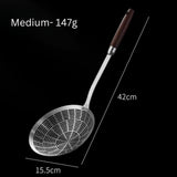 Stainless Steel Wooden Strainer Ladle