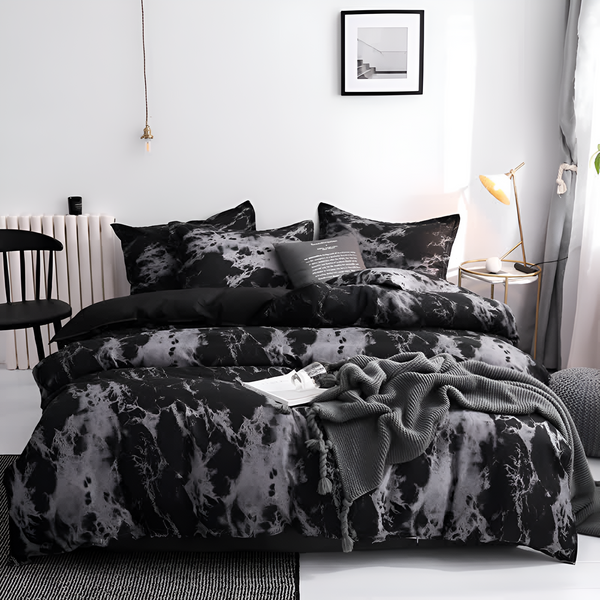 Luxe Black Marble | 3pcs Duvet Cover Sets