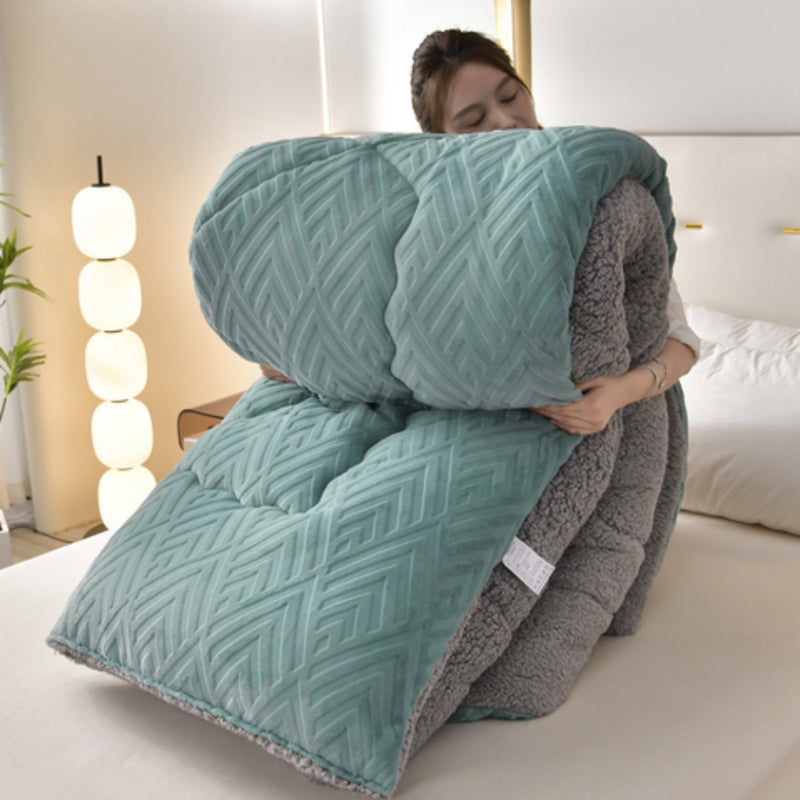 Dual-Sided Soft Duvet Blanket