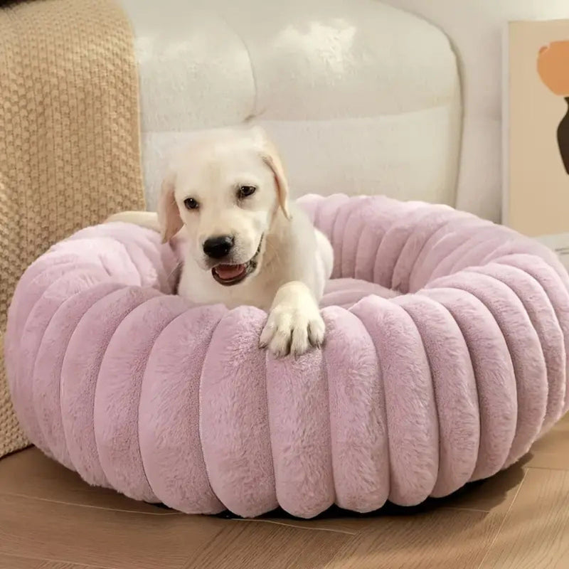 Purrfectly Plush Round Pet Bed