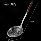 Stainless Steel Wooden Strainer Ladle