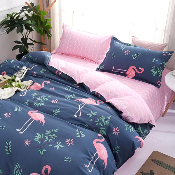 Flamingo Oasis | 3pcs Duvet Cover Set