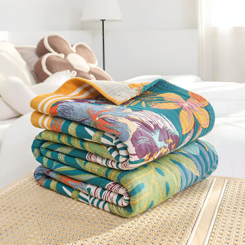 Tropical Breeze Cotton Blanket