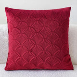 Coastal Velvet Shell Cushion Cover