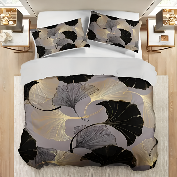 Artistic Leaf Duvet Cover Set