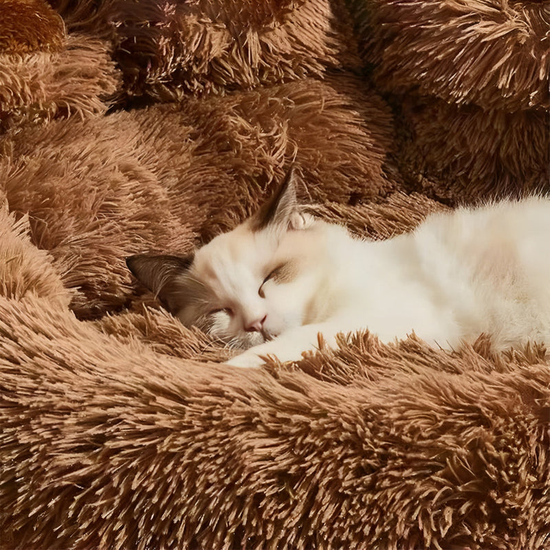 Furry Paw-Shaped Pet Bed