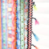 Colorful Tassel Curtain Light Filtering Drapes