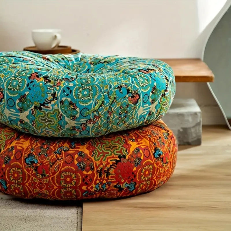 Moroccan-Inspired Plush Meditation Cushion