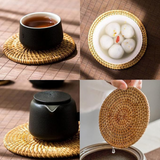 Handmade Rattan Coaster | 6pcs Set