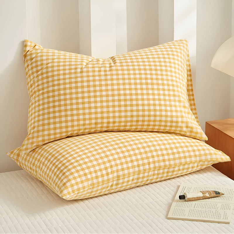 Soft Plaid Checkered Pillowcases