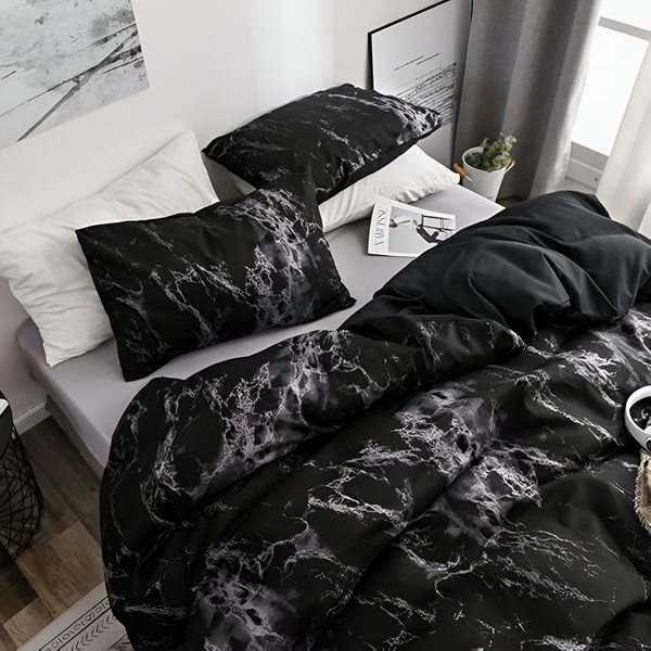 Luxe Black Marble | 3pcs Duvet Cover Sets