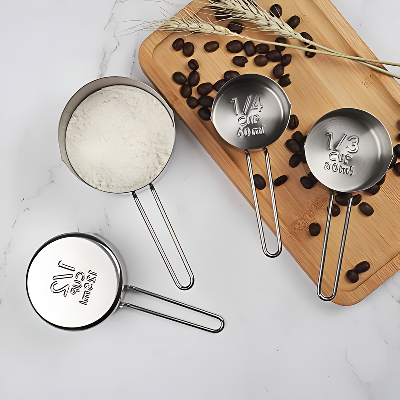 Stainless Steel Measuring Cup | 4Pcs Set