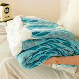 Lush Leaf Bamboo Fiber Breathable Blanket