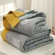 Wheatfield Dreams Reversible Cotton Blanket