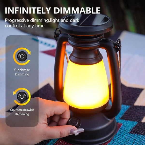 Solar Dimmable USB Camping Lantern