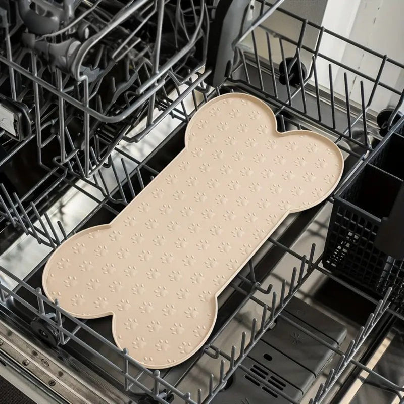 Bone-Shaped Silicone Pet Feeding Mat