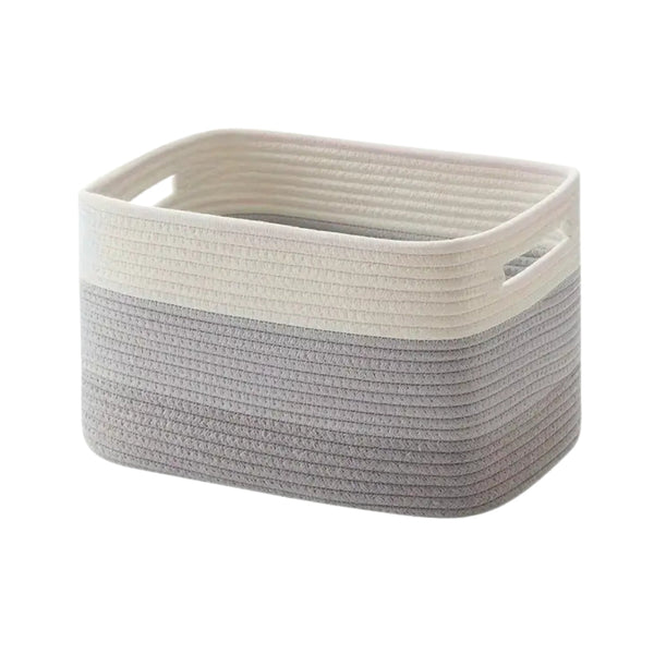 Woven Cotton Rope Storage Basket