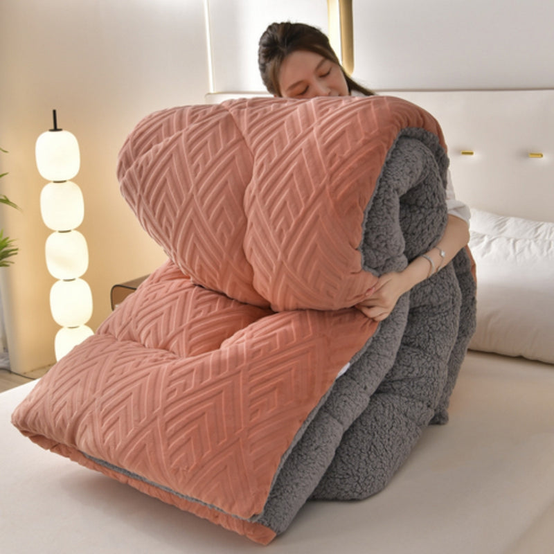 Dual-Sided Soft Duvet Blanket