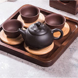 Japanese Style Wooden Coaster | 6pcs Set