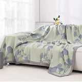 Reversible Ginkgo Leaf Cotton Blanket