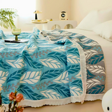 Lush Leaf Bamboo Fiber Breathable Blanket