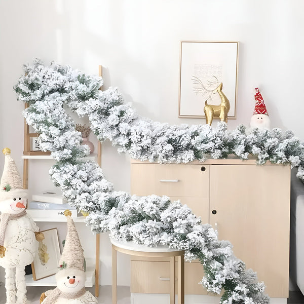 Holiday Frosted Christmas Garland