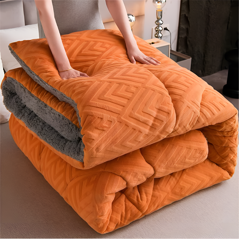 Dual-Sided Soft Duvet Blanket