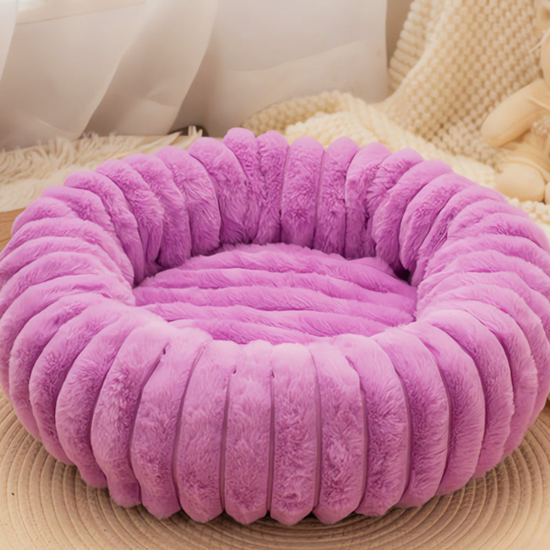 Purrfectly Plush Round Pet Bed