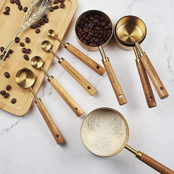 Golden Measuring Spoon Set