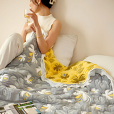 Elegant Floral Summer Blanket