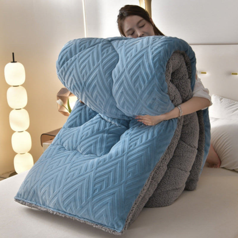 Dual-Sided Soft Duvet Blanket