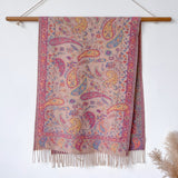 Paisley Elegance Winter Poncho Shawl