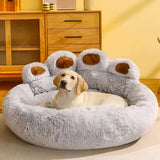 Furry Paw-Shaped Pet Bed