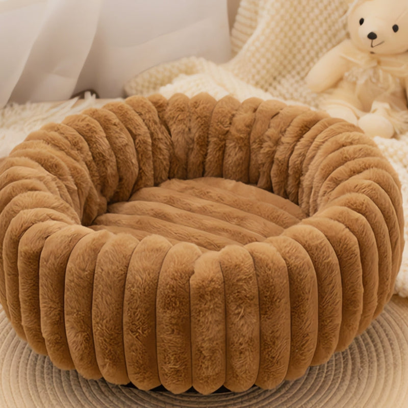 Purrfectly Plush Round Pet Bed