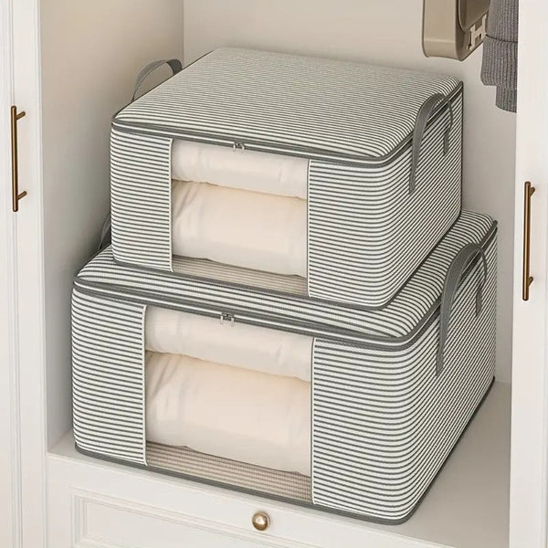 Classic Stripe Foldable Storage Bag