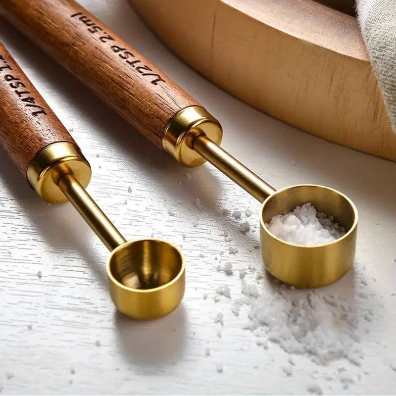 Golden Measuring Spoon Set