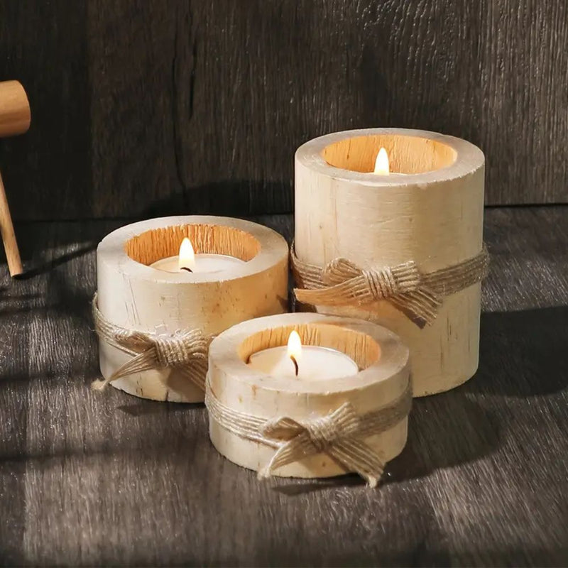 Bamboo Essence Candle Holders | 3 sets