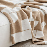 Artevana Monochrome Geometric Throw Blanket