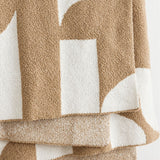 Artevana Monochrome Geometric Throw Blanket